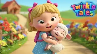 Mary Had a Little Lamb | Cute Kids Nursery Rhyme | Twinkle Tales