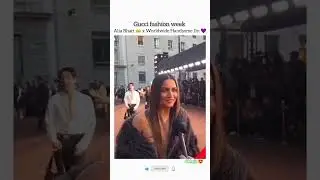 Gucci fashion week jin 💫and Alia Bhatt spotted together 😍💜#bgm​#douyin​#trending​ #chinamusic​