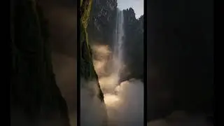 So pretty it's amazing that places like this even exist #chillsounds #viral  #mountains #waterfall