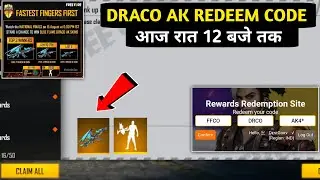 draco ak gun skin redeem code free fire || free fire redeem code 15 august