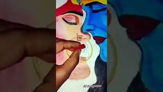 Shiv Shakti Bholenath Parvati face drawing #shots  #viral #bholenath#drawing