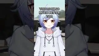 Does this Vtuber look better without glasses?
