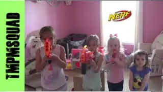 Ghostface Sneak Attack vs Nerf Party vs The My Pet Monster Squad vs Birthday Cake Battle