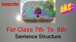 Sentence structure For Class 7th to 10th Translation make sentence For easy way #eduction #easyway