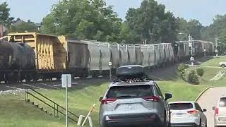 E50 coming into the clayton curve with a clayton sheriff passing by