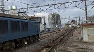 倉敷駅にてEF64-1049ブロワー起動音