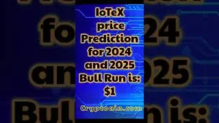 IoTex price pridiction for 2024 and 2025 bull run.            September 20, 2024