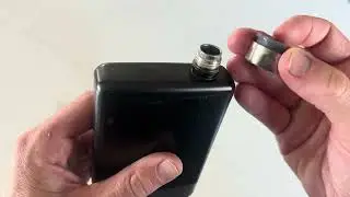 Modern Stainless Steel Flask Review &ndash; 8oz Black Hip Flask with Funnel