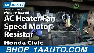 How to Replace Blower Motor Resistor 92-98 Honda Civic