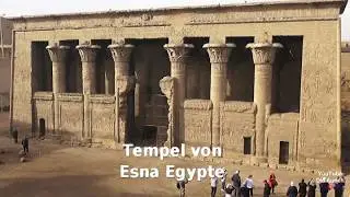 Die Tempel von Esna bezeichnen die Reste des alt&auml;gyptischen Chnum-Tempels s&uuml;dlich von Luxor &Auml;gypten