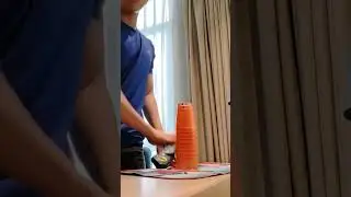 Fast rapid fire in 0.93 seconds! #sportstacking #shorts