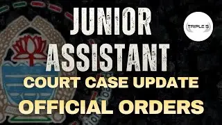 JKSSB Junior Assistant Court Case Update - Official Order @TripleSClasses