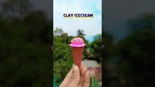 Clay icecream making ✨😍#shorts #diy #clay #icecream #mohonasartworld #youtubeshorts