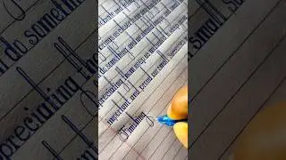 Modern calligraphy handwriting practice for beginners || #handwriting #youtubeshorts #calligraphy