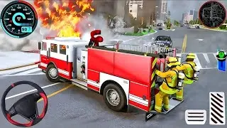 Fire Truck City Rescue 🚒 | Extreme Fire Emergency Missions & Fastest Rescue Gameplay! 😱🔥