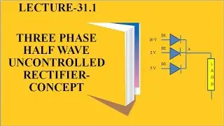 Lecture 31.1| 3 phase Half wave uncontrolled rectifier with rl load| 3 Phase diode rectifier |