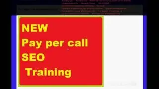 New (AMAZING)PayPerCall Whitehat SEO TRAINING