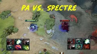 PA Vs  Spectre | 30 lvl Full Items l Who win ? [ Dota 2 ]