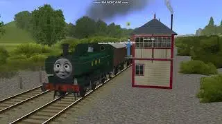 Trainz Duck passes the signalbox