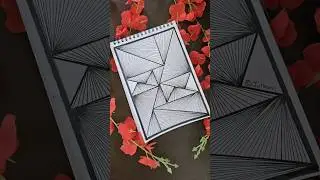 Line Art Drawing | Be Calm and just Draw | Stress relief Art therapy #juikari #shorts #lineart