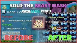 I SOLD BEAST MASK FOR 2500 DIAMOND LOCK PROFIT | Growtopia