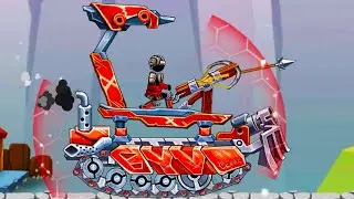 ТАНК Баллиста против Катапульты Стикменов в The Tank #4 Стальные танки на android на Машинки Кида