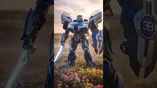 What if Bugatti made Transformers? #shorts #bugatti #chiron #car #asmr #cgi  ##robot  #whatif #veo3