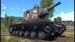 WAR THUNDER, pra relaxar com o glorioso KV2 capturado