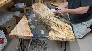 Applying Ceramic Coat to this Coffee Table