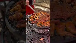 New BBQ GRILL | Rancher Grill Pit | Big Horn Fire Pit | BBQ SHORT RIBS | Chicken | WINGS