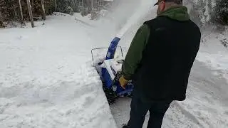 90-On joue dans la neige! Enfin un vrai test pour ma souffleuse!