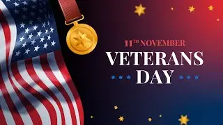 Free Veterans Day Horizontal Facebook Cover Video Template (Customizable) - FlexClip