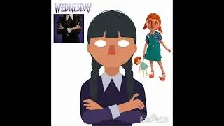 I turned Mya Peterson into Wednesday Addams 🖤 | Hello Neighbor Fanarts #helloneighbor #fanart