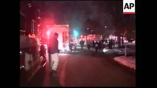 Emergency workers rescue man who fell through ice