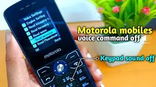 motorola keypad voice off || How To Turn off Motorola voice command Setting