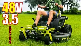 BATTERY POWERED ZERO TURN! Ryobi ZT540e 48V 54