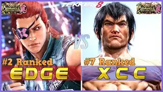 T8 ▰ EDGE (#2 Ranked Hwoarang) Vs XCC (#7 Ranked Law) ▰ Tekken 8 High Level Gameplay