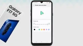 How To Change Pointer Size And Colour In Samsung F17 5G / Change Curcer Colour In Samsung F17 Phone