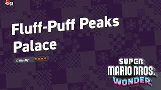 Fluff-Puff Peaks Palace - Wonder Seed, Purple Coin, and flag - Super Mario Bros. Wonder