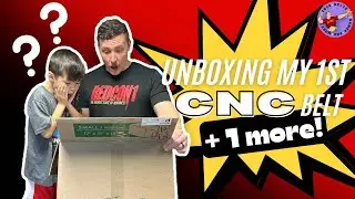 Unboxing my first CNC replica belt plus a WWE Shop belt on REAL LEATHER!