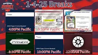 1-4 Topps Chrome, TC Sonic, Bowman Chrome, Prizm, Topps Chrome, and Boys of Summer