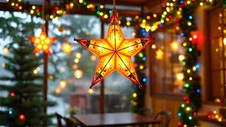 Cozy Baguio Christmas Caf&eacute; Ambience 🎄 Warm Filipino Pasko | Parol Lights, Pine Fog & Soft Holiday