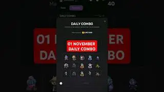 Pixel Tap 01 November Daily Combo | Today Pixel Tap Combo #pixeltap #airdrop #combo