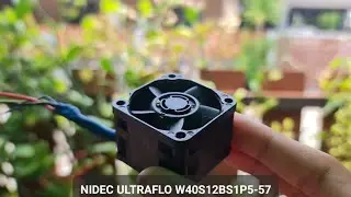 NIDEC ULTRAFLO W40S12BS1P5-57 37500 RPM server fan testing (It flies)