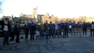 Queen's SCI'15 engineers sing Oil Thigh ( Toronto ) UofT 2011