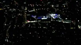 Night approach over London & landing Heathrow runway 27R
