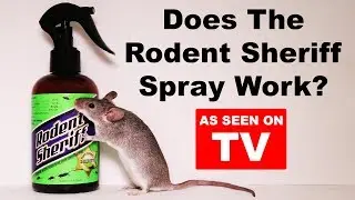 Testing Out The Rodent Sheriff Spray - As Seen On TV - Mousetrap Monday
