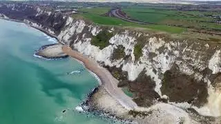 Samphire Hoe and Capel-le-Ferne White Cliffs by Drone