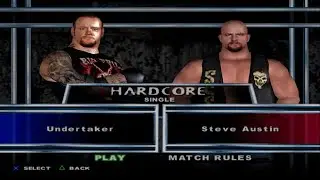WWE SmackDown! Here Comes the Pain - Undertaker VS Steve Austin (HARDCORE)