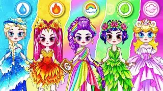 Rumi, Zoey, Mira Try Elemental Fashion!, Who Would You Choose? Fashion Paper Dolls